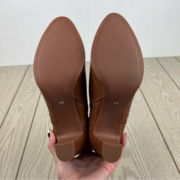 Charter Club Women's Pixxy Dress Booties 9.5M Saddle Faux Leather $80 - Picture 8 of 9